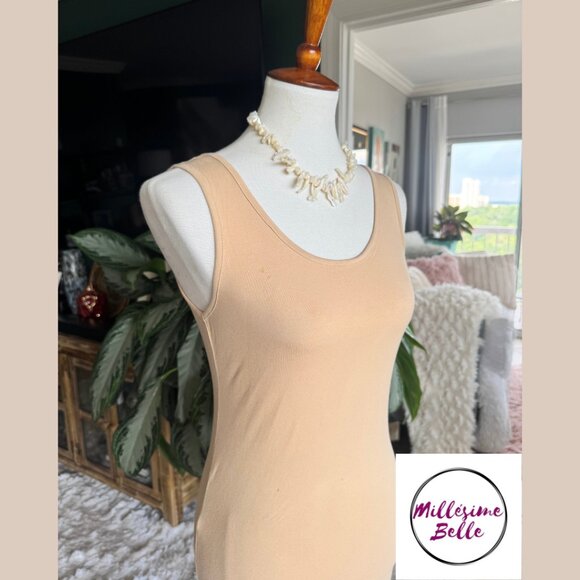 Fifth Parallel Threads Fitted Tan Dress - Picture 6 of 8